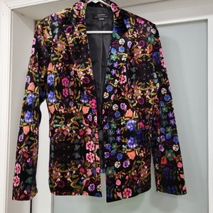 Tahari bright floral jacket